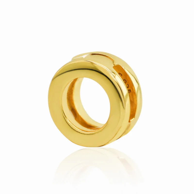 pdl318-GOLDEN MYBEBOA, 925 пробы, серебро, простое любовное сердечко, Круглый Кулон, бисер, подходит для оригинальной Пандоры, браслет reflexions, сделай сам, подвески, ювелирные изделия - Цвет: pdl318-GOLDEN