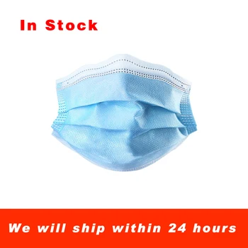 

100disposable masks dustproof and breathable adult male and female three-layer meltblown cloth combined protective masks