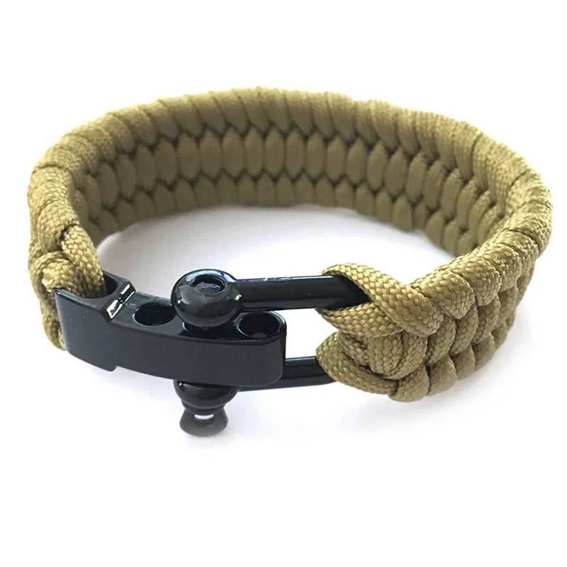Кемпинговая веревка Paracord походные Тактические выживания плетеное оборудование для кемпинга спасательный Зонт веревка плетеные браслеты парашютный шнур