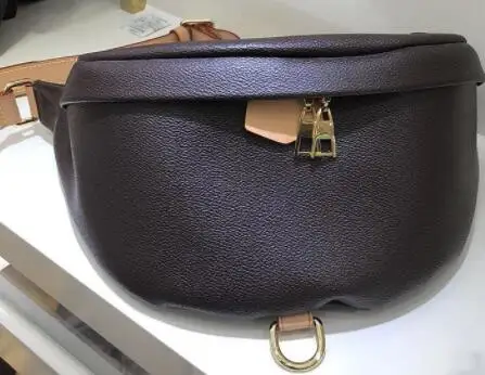 

New fashion outdoor bags high quality real leather BUMBAG speedy bag for men and women Pocket Inclined shoulder bag