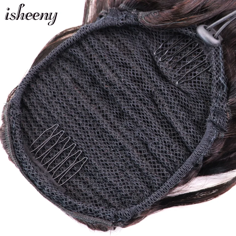 Isheeny афро кудрявые вьющиеся конский хвост для наращивания клип Ins 8 " 18"