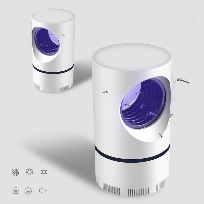 Светодиодная лампа для уничтожения комаров УФ ночник USB насекомые ловушка