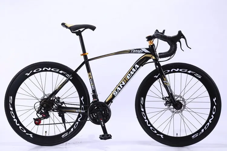 26-inch 60-knife Bend Bicycle Men and Women Road Race City Mountain Bike Variable Speed Dead Fly Double Disc Brake