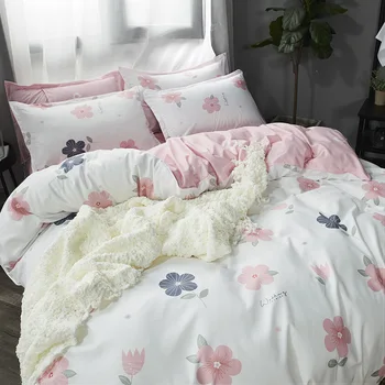 

Hot Sale Home Bedding set Jacquard Duvet cover set 4pcs bed linens luxurious Bedclothes Queen king size Bed sets Golden Blue