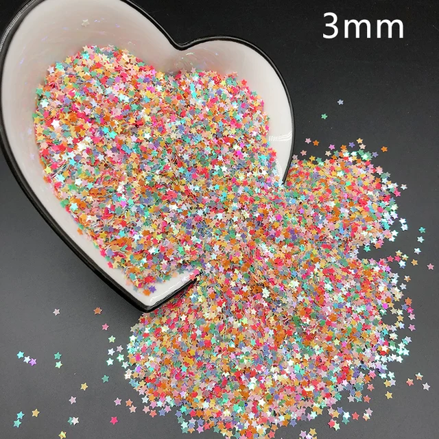 20g/Bag PVC Loose Sequins Paillettes Crafts Mixed Confetti For Nails Art Manicure/Wedding/Festival Decoration Sewing Handcraft Star Sequin