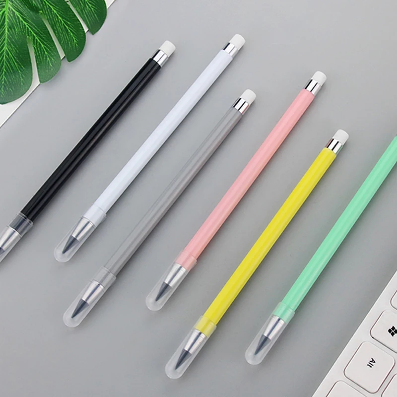 1Pc Technology Unlimited Writing Eternal Pencil Black Inkless Pen Magic Macaron Color Free Sharpening | Канцтовары для офиса и