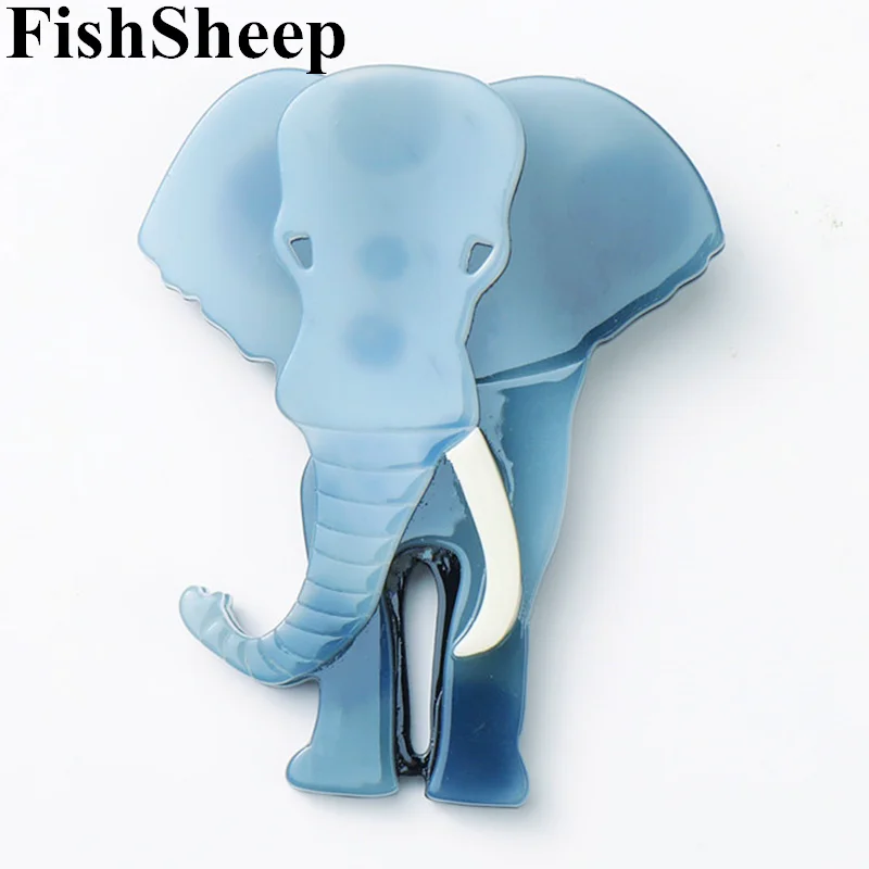 FishSheep модная акриловая большая брошь со слоном милое животное Таиланд Слон полимерные брошки булавки ювелирные изделия для женщин Подарки
