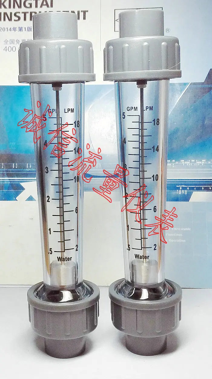 

Plastic tube water flowmeter LZS-15D liquid flowmeter 0.5-5GPM 2-18LPM