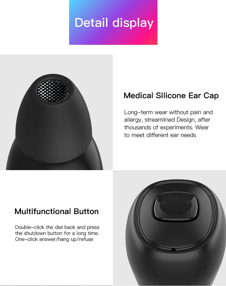 XI10S Bluetooth Headset 5 0 Binaural Wireless Stereo Sports Bluetooth Headset TWS with Mobile Power for huawei xiaomi iphone