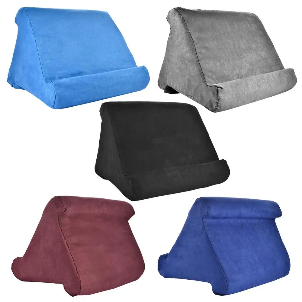 

Portable Tablet Holder for iPad Smart Phone Triangular Folding Soft Pillow Pad Stand Multifunctionele Bracket Soporte Table