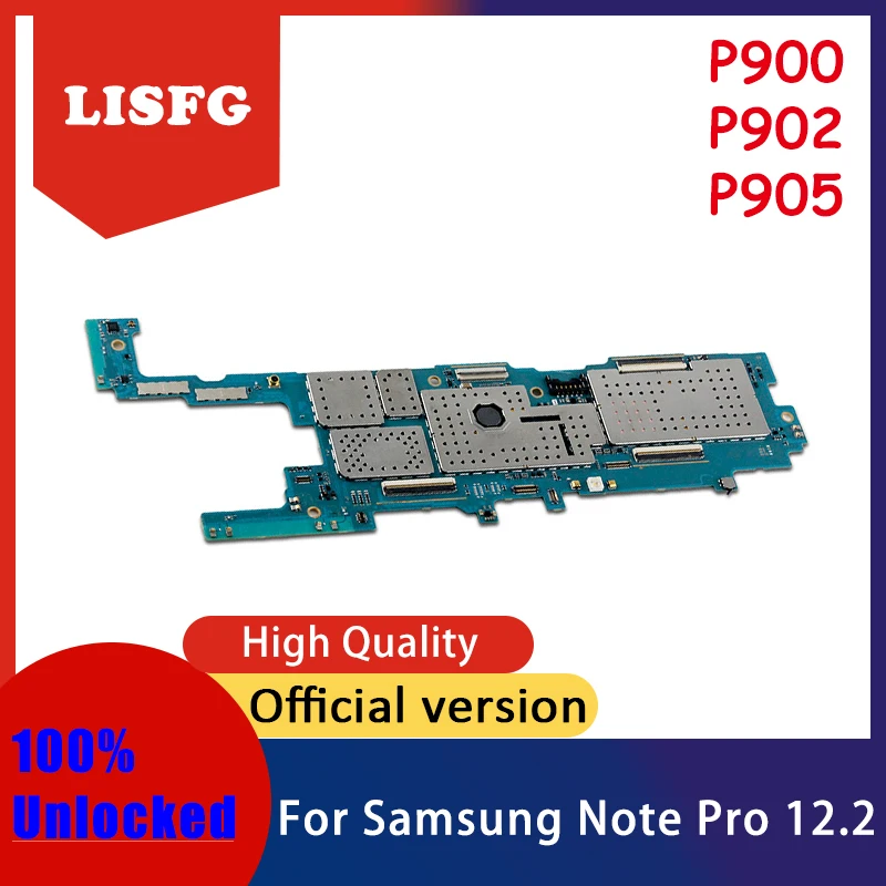 

official Andorid Original For Samsung Galaxy Note Pro 12.2 P900 P902 P905 motherboard with full chip mainboard logic board