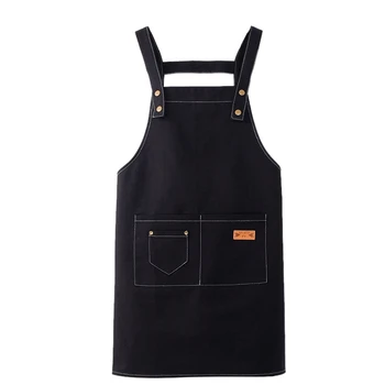 

CSS Barber Apron Kit Custom Kitchen Restaurant Cooking Baking Bib Milktea Shop with Pockets Sleeve Waterproof Cleaning Cloth