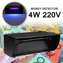 Детектор фальшивых банкнот 218 V 4W UV AD-7,8 EU plug ABS для внутреннего использования 18x12x cm