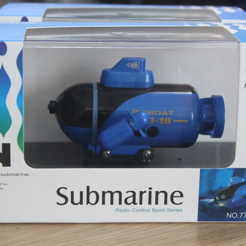 4-канальный пульт дистанционного управления подводная лодка детская игрушка дистанционного управления Мини лодка с дистанционным управлением творческий электрические развивающие игрушки - Цвет: blue