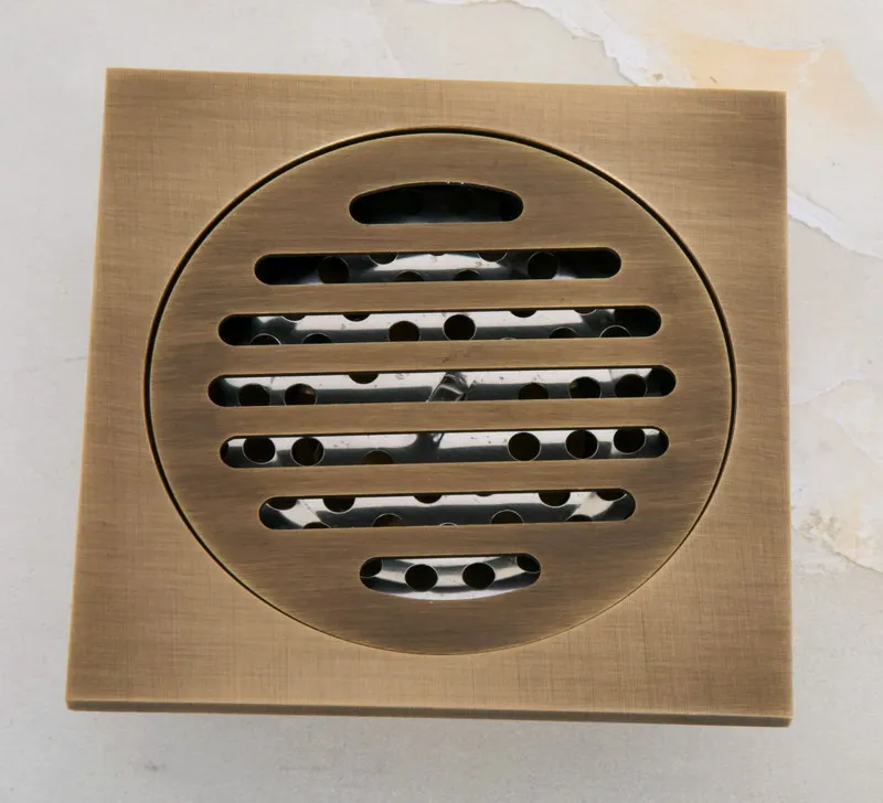

Antique Brass Bathroom Floor Anti-odor and Insect-Proof Shower Drain Dhr047