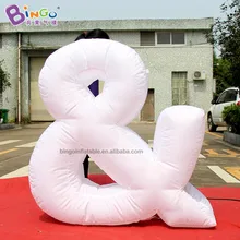 Бинго®1,2 м высокий надувной символ/знаки препинания и светодиодный светильник Реплика/надувной Алфавит Декор