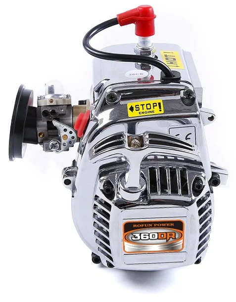 36cc Engine 4 bolt Chrome engine with carburetor 1107  for 1/5 scale HPI KM RV baja 5B 5T 5SC  LOSI 5IVE-T( NGKSparkplug)