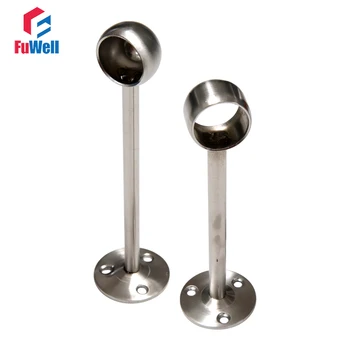

2pcs Pipe Bracket Flange Clothes Rod Seat Hanger Bracket 19/22/25mm 304Stainless Steel Pipe Bracket Flange