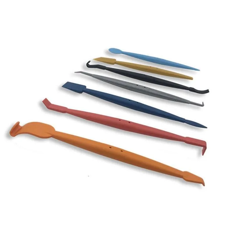 7pcs Vinyl Wrap Tools Carbon Fiber Car Stickers Film Install Stick Magnetic Squeegee Set Car Tools Scraper Accessories