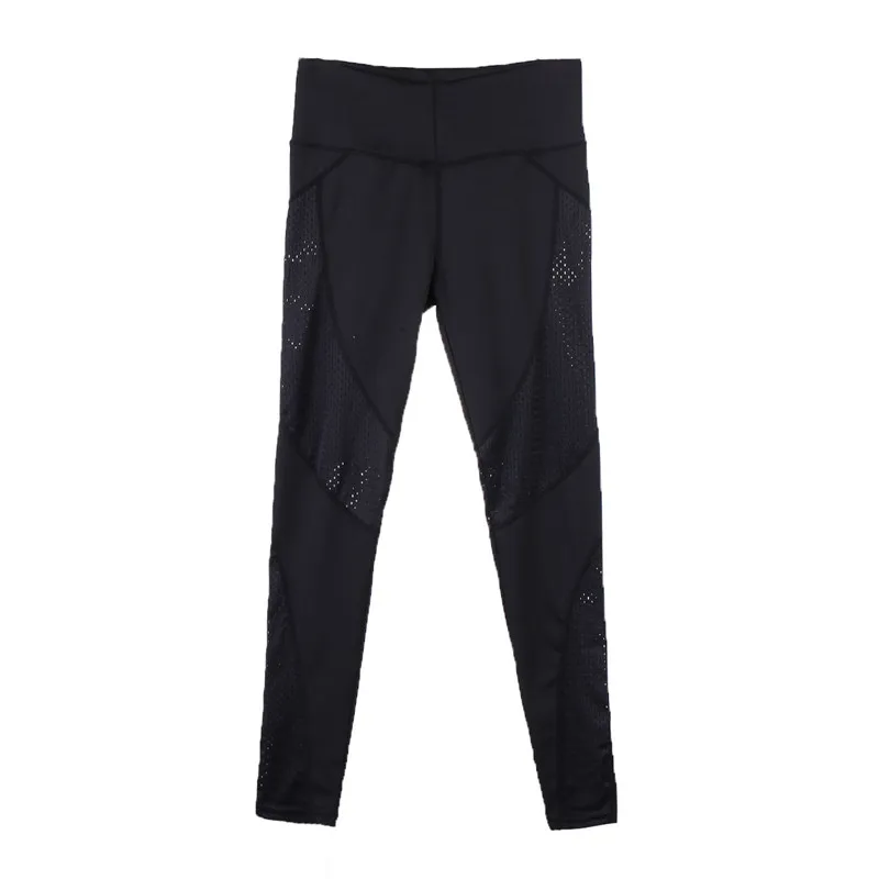 Yoga Pants Women Leggings Fitness Mesh Hollow Black Push Up Leggings Female Gym Booty Sports Tights Sportswear Running Trousers sports leggings yoga pants female tights