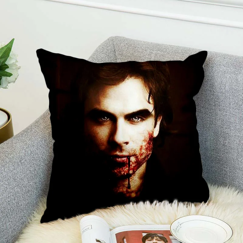 the Vampire Diaries Pillow Case Polyester Decorative Pillowcases Throw Pillow Cover style-4