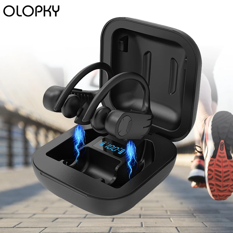 

New Wireless Bluetooth Headset TWS 5.0 Sports Bluetooth Noise Reduction Headset With Digital Display Charging Compartment 8D