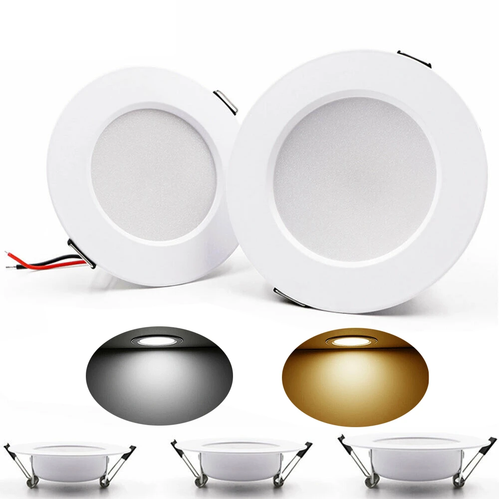 LED Recessed Ceiling Light Panel Downlight 5W 7W 9W 12W 15W 230V Home White Lamp