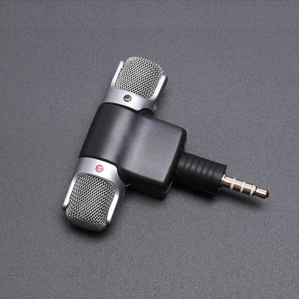 Mini 3.5mm Jack Microphone Stereo Mic For Recording Mobile Phone Studio Interview Microphone For Smartphone