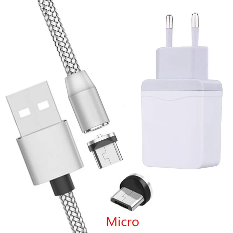 Магнитный зарядный кабель Micro usb 5 В 2 а для Huawei Honor 7a Samsung A10 Meizu M10 ZTE Blade HTC android Phone