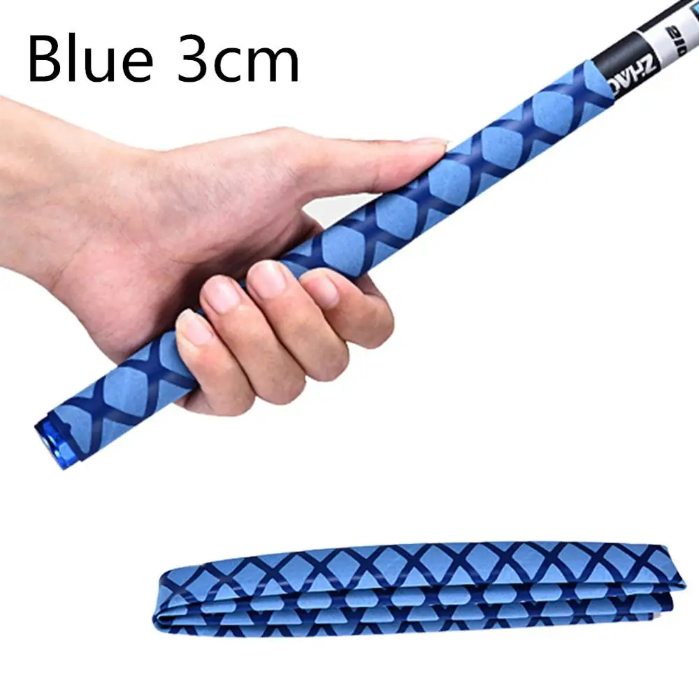 1 м рыболовная удочка, противоскользящая статическая ручка, нескользящая термоусадочная пленка, теплоизоляция, водонепроницаемая ракетка, ручка - Цвет: Blue 3 cm