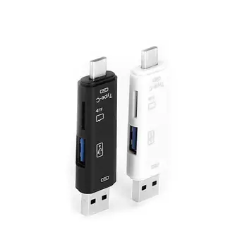 

5 in 1 Multifunction Micro USB Type C TF Card Reader OTG Adapter for Android PC