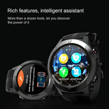 

LOKMAT SMA-TK04 Heart Rate Smart Watch 1.3inch Screen BT3.0+4.0 Waterproof Pedometer Alarm Remote Camera GPS Sports Smartwatch