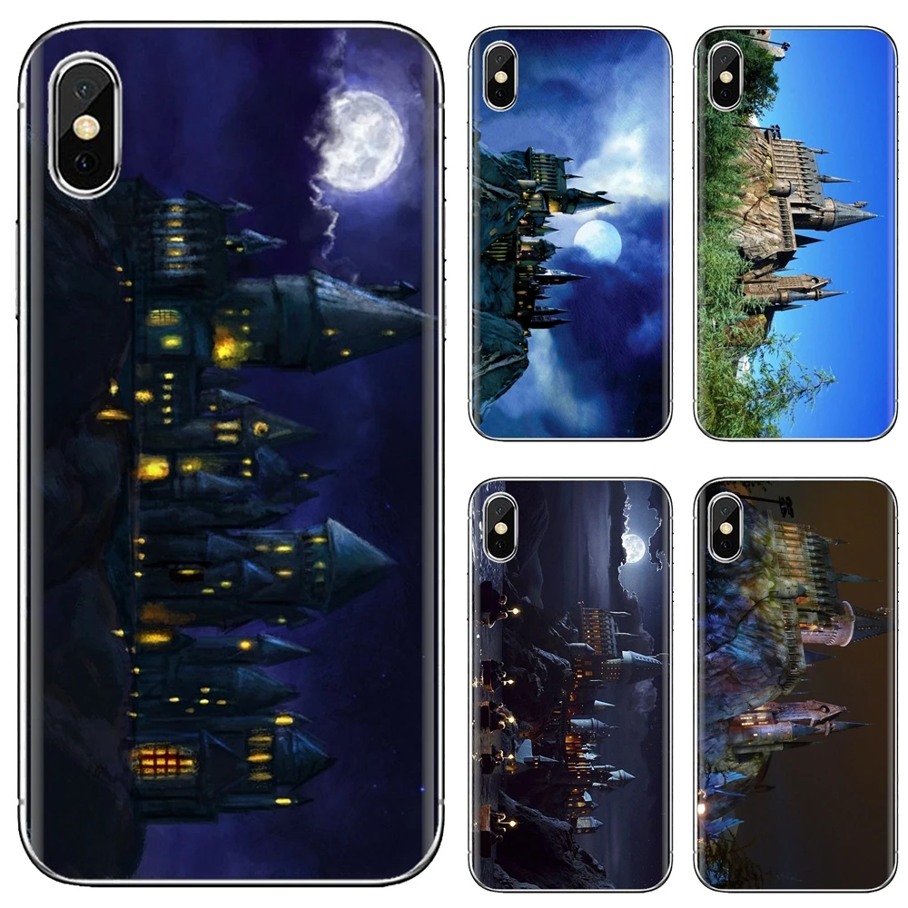 Шикарный силиконовый чехол для телефона Hogwarts с принтом замка iPhone 11 Pro 4 5 6 6S 7 8 X 10 XR
