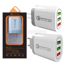 100 шт QC3.0 Быстрая зарядка 3 порта USB складное зарядное устройство us eu 4.8A Смарт зарядное устройство для мобильного телефона в розничной упаковке