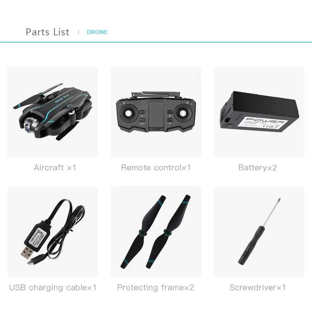 

Wide Angle Multi-axis RC Drone 1080P Dual Camera S17 Optical Flow Positioning HD Camera Aerial Video RC Aircraft Helicopter