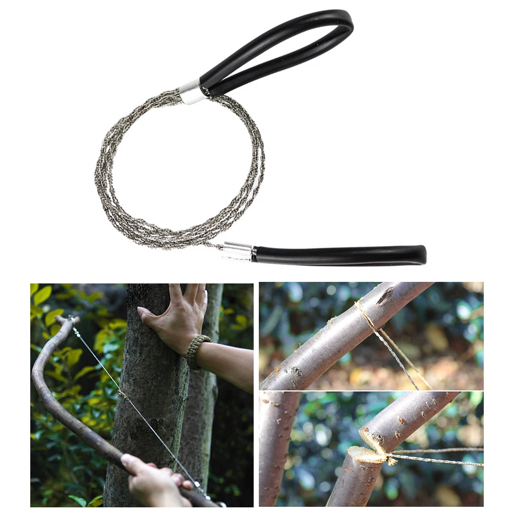 Pocket Heavy Duty Wire Saw Ideal For Commando Survival Bush-craft Shelter Making 