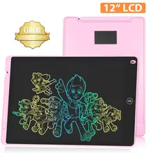NEWYES tablica do pisania LCD 12 Cal kolorowy elektroniczny rysunek tablica graficzna cyfrowy Tablet pisma wymazywalna podkładka dla dzieci prezent