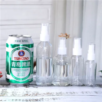 

1 Pc 100/50/30ml Portable Refillable Essential Oil Atomizer Transparent Empty Plastic Spray Bottle Makeup Liquid Sprayer Bottles