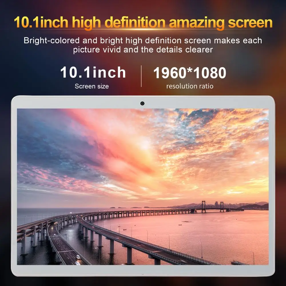 Планшет игровой HD 6 ГБ + 64 Android 8 0 десятиядерный компьютер GPS Wi Fi телефон с