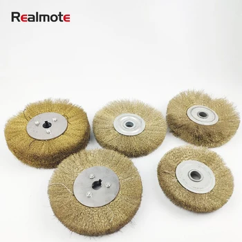 

Realmote Flat Steel Wire Wheel Derusting Polishing Wire Drawing Tool Copper Wire Brush Stainless Sandpaper Grinding Disc