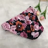 Gay Underwear Men Briefs Shorts Cueca Silk Flower Panties Man Flower Ultra-thin Seamless Sissy Underpants Plus Size M-4XL 3