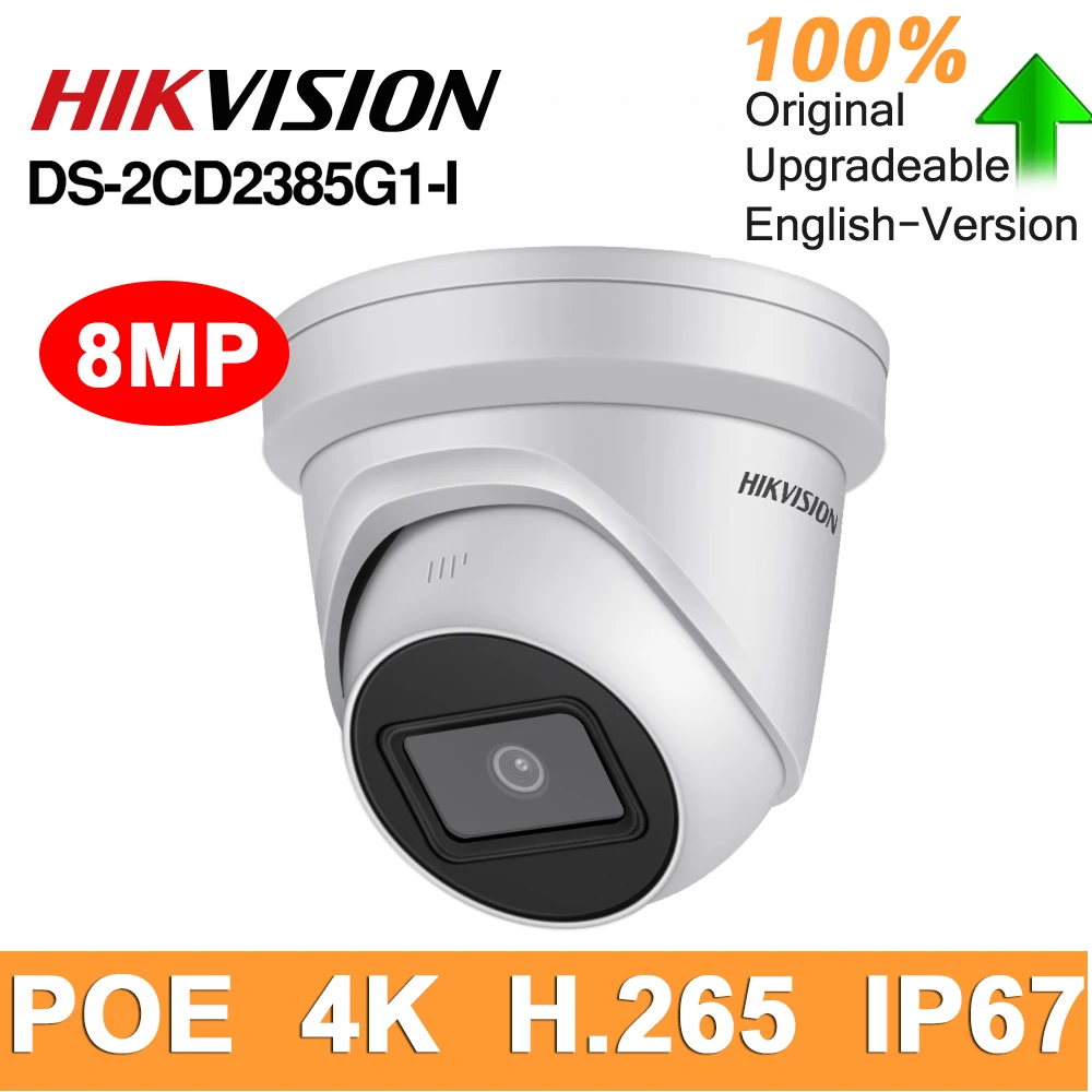 Hikvision оригинальная DS-2CD2385G1-I 8MP IP купольная камера безопасности H.265 HD CCTV POE WDR камера распознавание лица Питание от Darkfighter