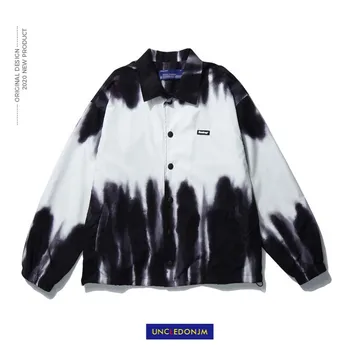 

UNCLEDONJM Gradient Coach Jacket Hip Hop streetwear bomber jacket designer clothes long coat sur-93013