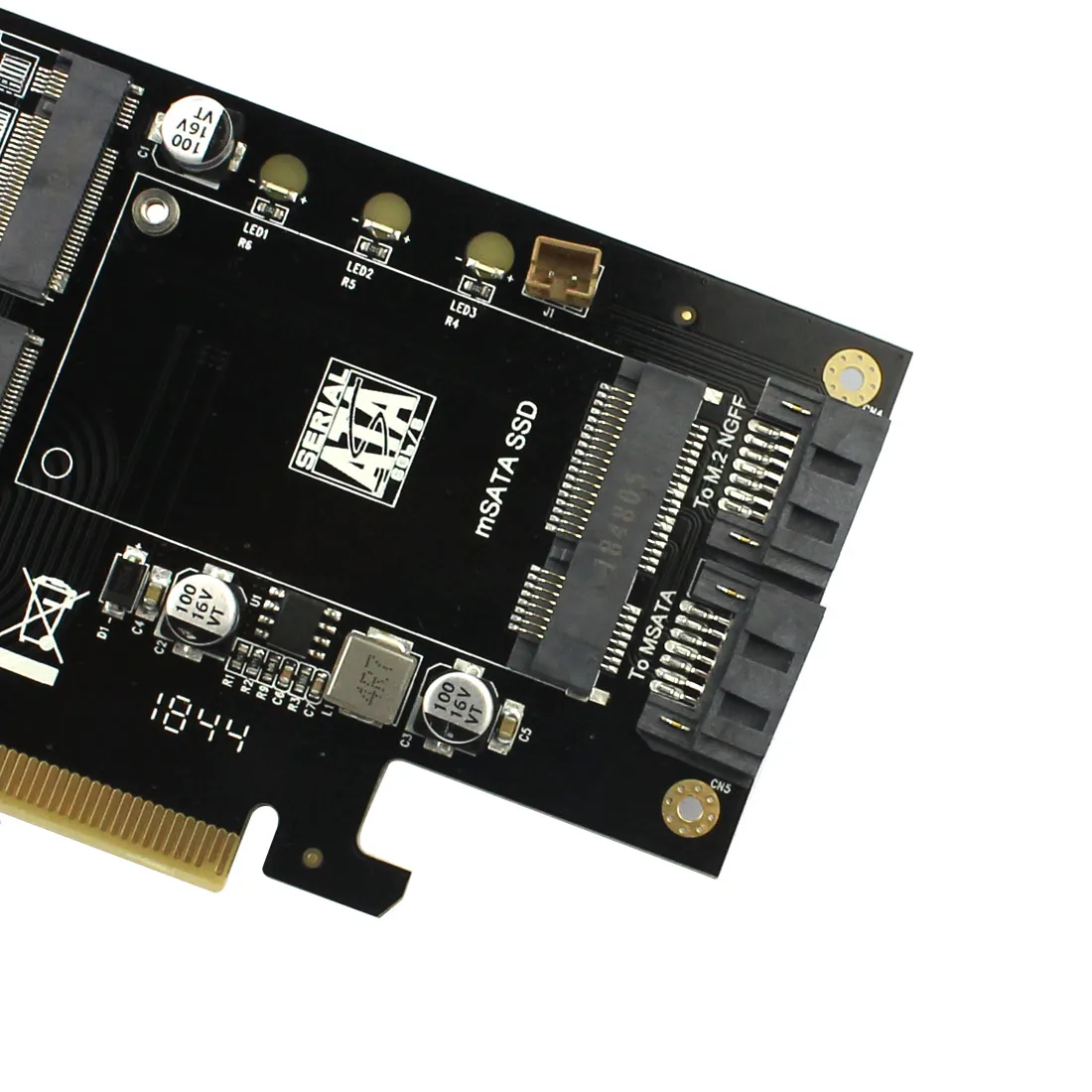 SK16-PRO NVME адаптер x16 PCI-E3 полный Скорость для NGFF M.2 2280 w Алюминий лист Термальность проводимость кремния вентилятор охлаждения радиатора