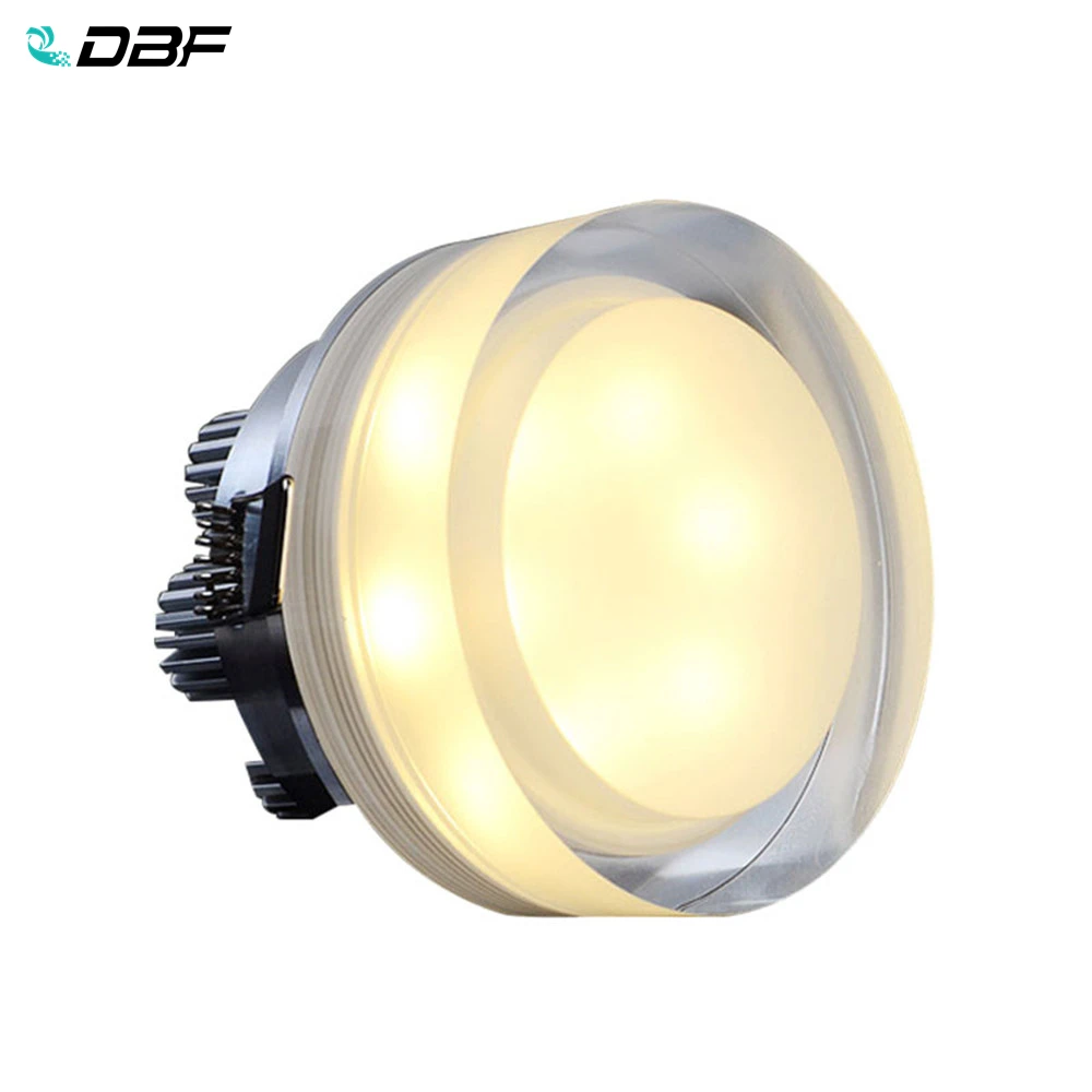 [DBF] Круглый кристаллический светодиодный светильник 1 Вт 3 Вт 5 Вт 7 Вт светодиодный встраиваемый потолочный светильник Точечный светильник для домашней кухни