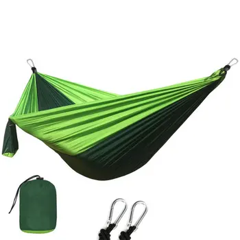 

Large Size Portable 2 People Hammock Camping Leisure Hammock Nylon Fabric Children Family Travel Hammock Swing