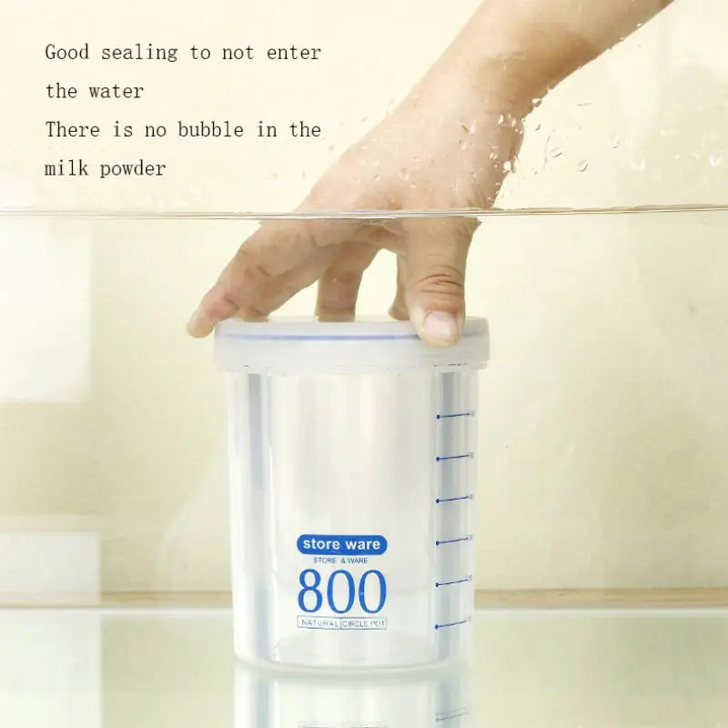 Household Fresh-keeping Storage Bottle Plastic Food Storage Container Transparent Food Storage Box With Cover
