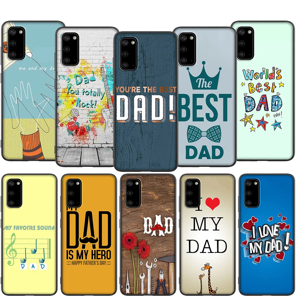 Мягкий силиконовый чехол Lavaza Best Dad для Samsung A01 A11 A21 A41 A2 Core A20e A70s J4 J7 Duo J6 J8 Plus Prime 2018 |