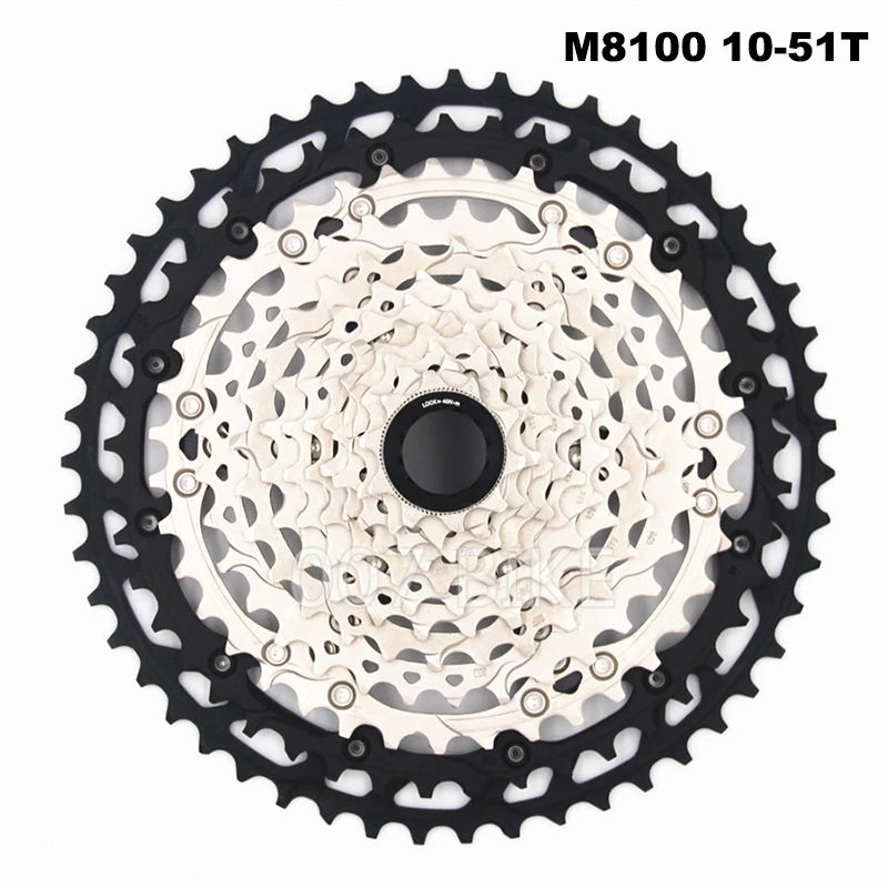 m8100 10-51T SHIMANO DEORE XT CS M8100 кассета Звездочка M8100 Cogs свободного хода горный велосипед MTB 12-speed 10-45T 10-51T M8100 кассета звездочка - Цвет: m8100 10-51T
