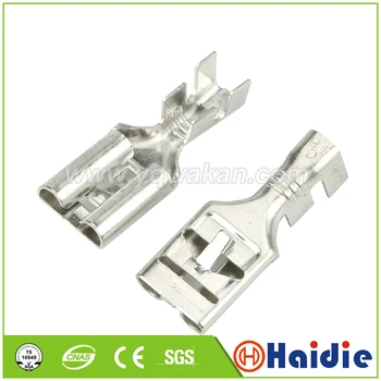 

Free shipping 50pcs DJ621-E9.5x1.2C car splices wire terminal Crimp terminal Non-insulated auto electrical female terminal